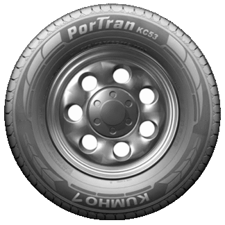 LT 195-15 KUMHO KC53 PORTRAN 106/104R BLK