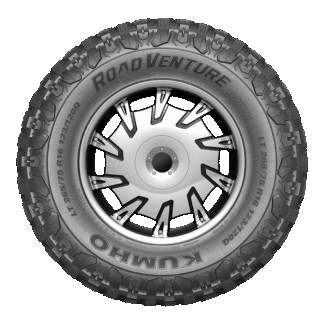 LT 31X10.50-15 KUMHO ROAD VENTURE MT71 109Q 6PR BLK